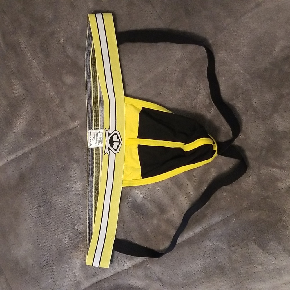 Nasty Pig Jock Strap - Yellow/Black - XL